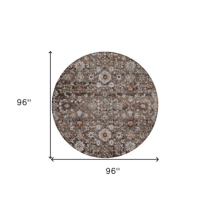 HomeRoots Oriental Traditional Rectangle Outdoor Rug