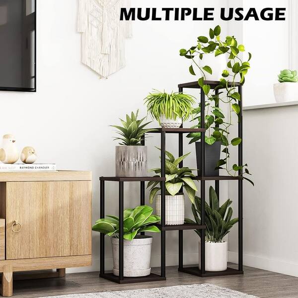 Plant Stand Indoor Wood Plant Shelf 7 Pots Bed Bath & Beyond 39203366