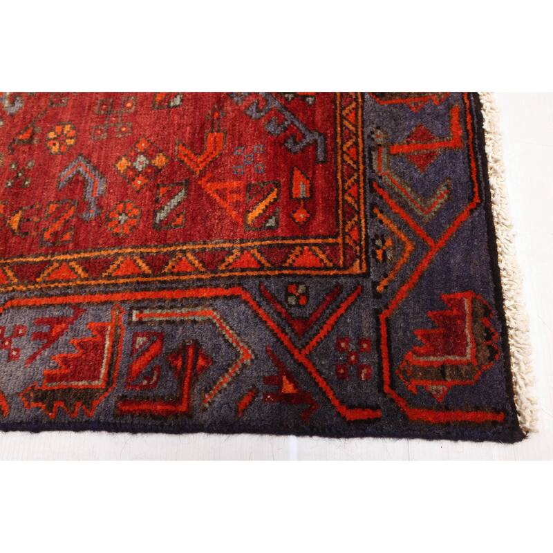 ECARPETGALLERY Hand-knotted Andelz Red Wool Rug - 4'2 x 6'6