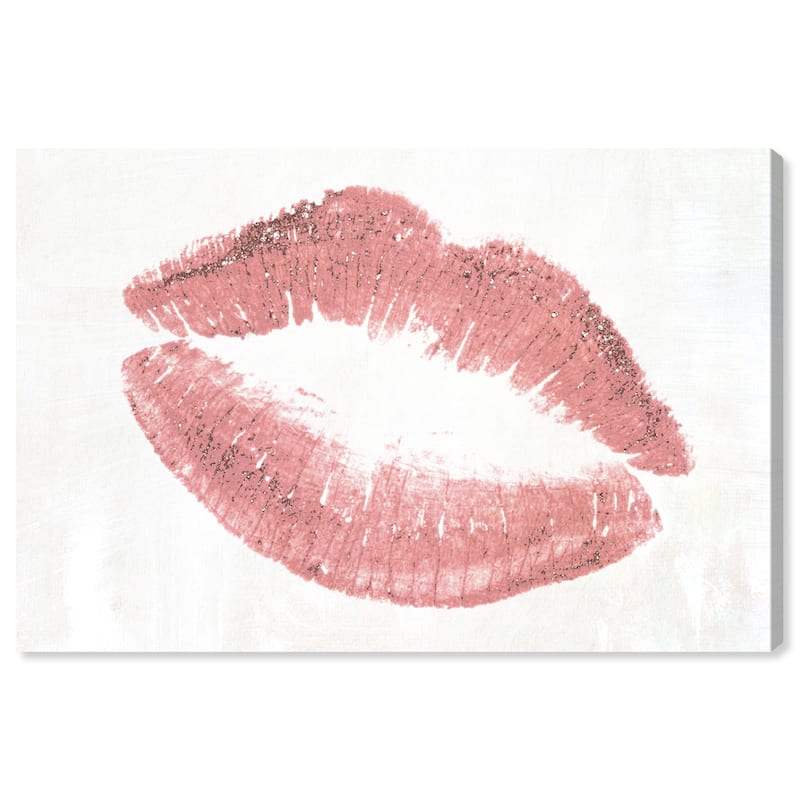 Wynwood Studio Fashion and Glam Lip Stain Lacquer Red and Modern & Contemporary Wall Art Canvas Print
