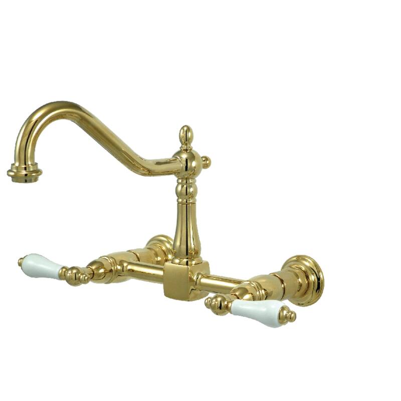 Heritage Two-Handle Wall Mount Bridge Kitchen Faucet