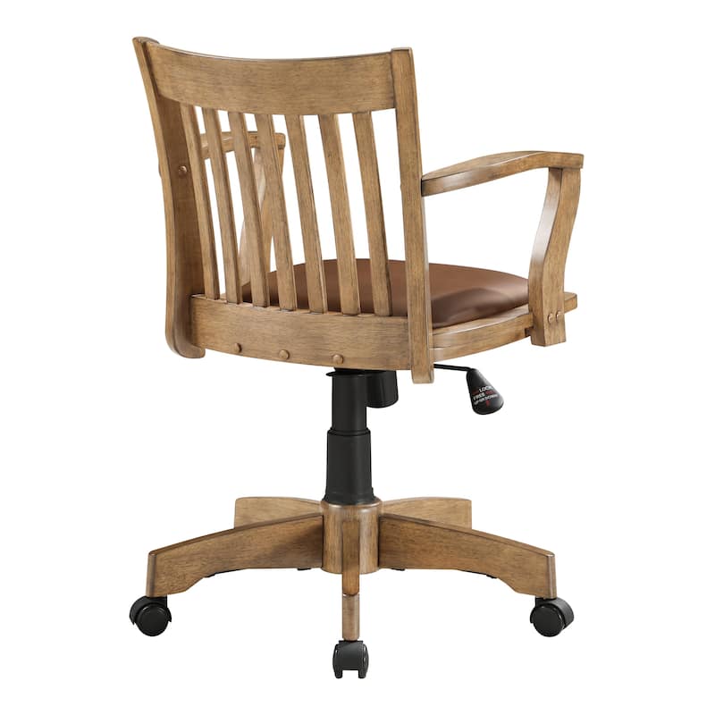Copper Grove Wilbur Vintage Padded Wood Banker's Chair