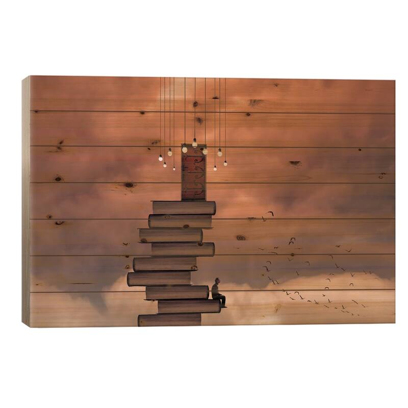 Escale Print On Wood by David Senechal Photographie - Multi-Color - 26x40x1.5