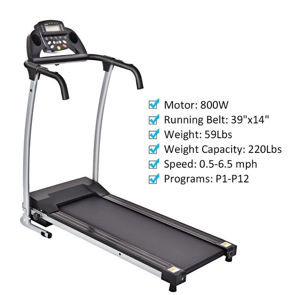 Costway 800W Folding Treadmill Electric