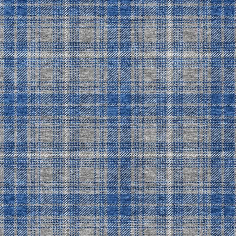HomeRoots Plaid Transitional Rectangle Outdoor Rug