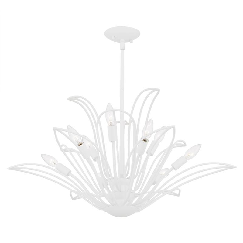 Tallulah 9-Light Sand White Chandelier