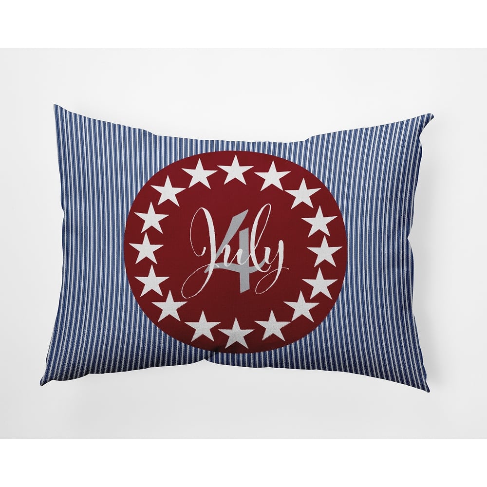 July Four Indoor/Outdoor Throw Pillow