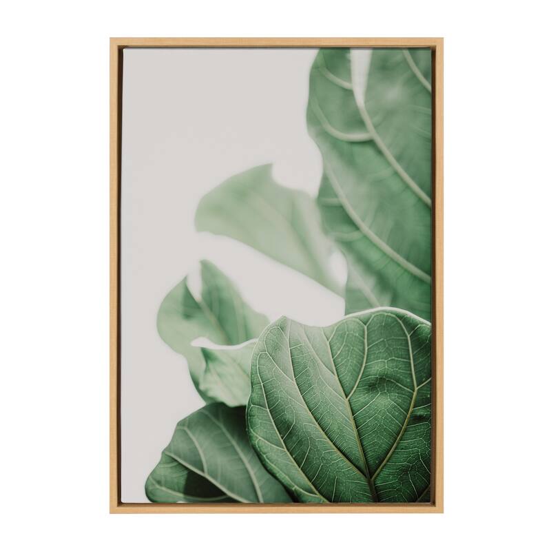 Kate and Laurel Sylvie Plant Study 7 Framed Canvas by Alicia Abla - 23x33 - Plastic - Brown
