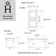 preview thumbnail 7 of 12, Petite Fireclay Island-Prep or Bar Sink - 9.25 x 18.25 x8.75 inches