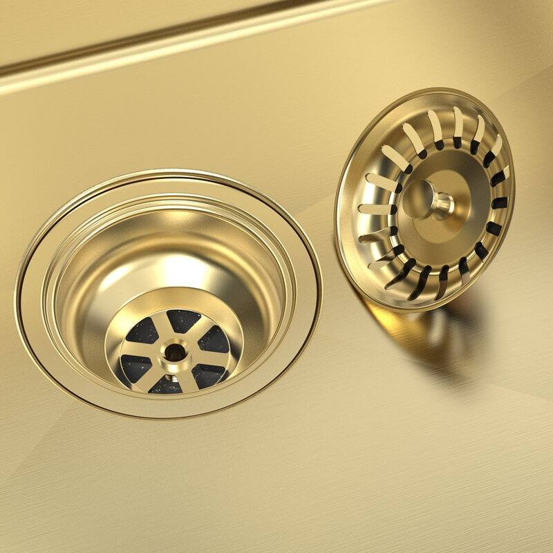 HIGOLD 33'' L Rectangle Single Bowl Stainless Steel Kitchen Sink