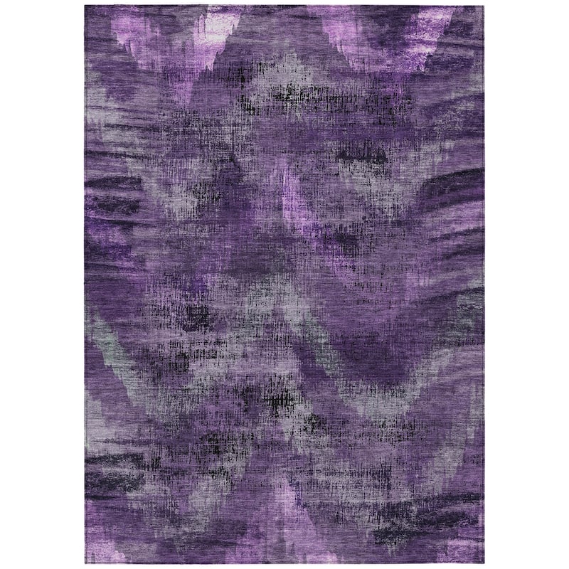 HomeRoots Abstract Transitional Rectangle Outdoor Rug