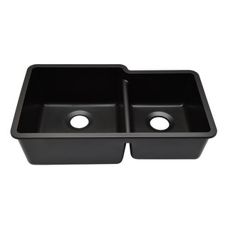 32 Inch Lexicon Platinum Quartz Composite Drop-in Undermount Galaxy Black - 19" W x 32" L x 9.75" H