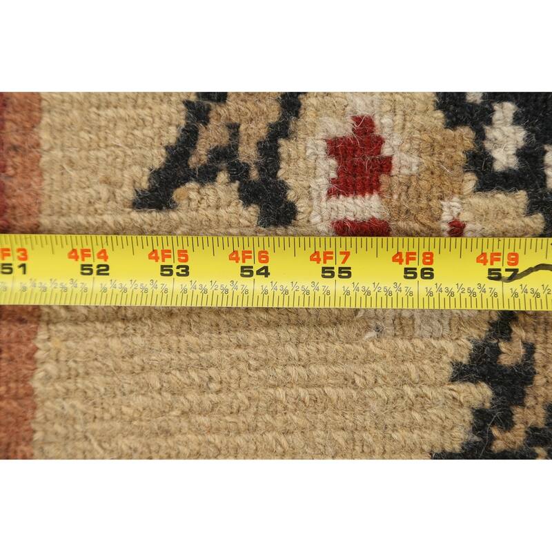 Garden Design Nepalese Vegetable Dye Oriental Wool Area Rug Handmade - 6'1" x 9'8"