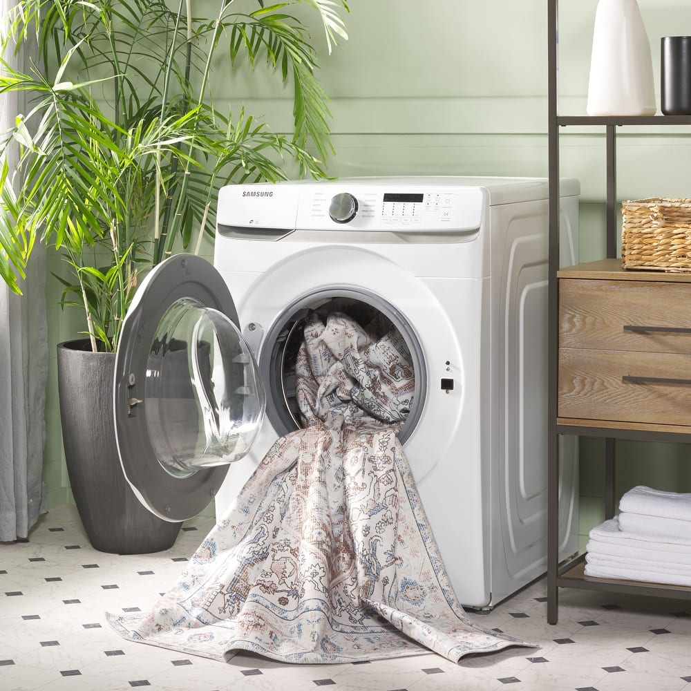 SAFAVIEH Arizona Flutur Machine Washable Slip Resistant Vintage Oriental