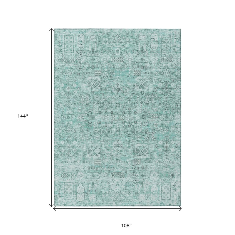 HomeRoots Floral Transitional Rectangle Outdoor Rug