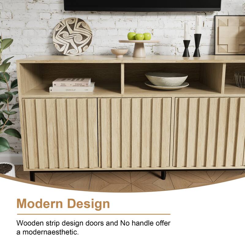 Sideboard Kitchen Buffet Coffee Bar Cabinet Storage Cabinet Server Table Mid Century