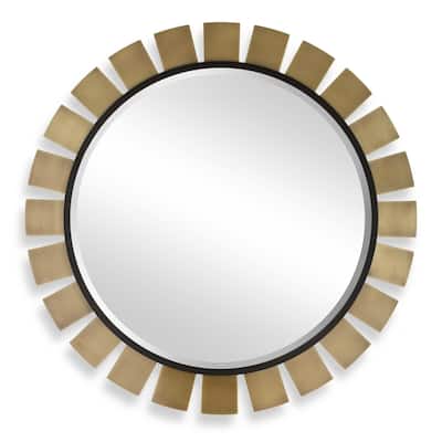 Uttermost 08263 Toluca 45" Sunburst Beveled Metal Framed Accent Mirror