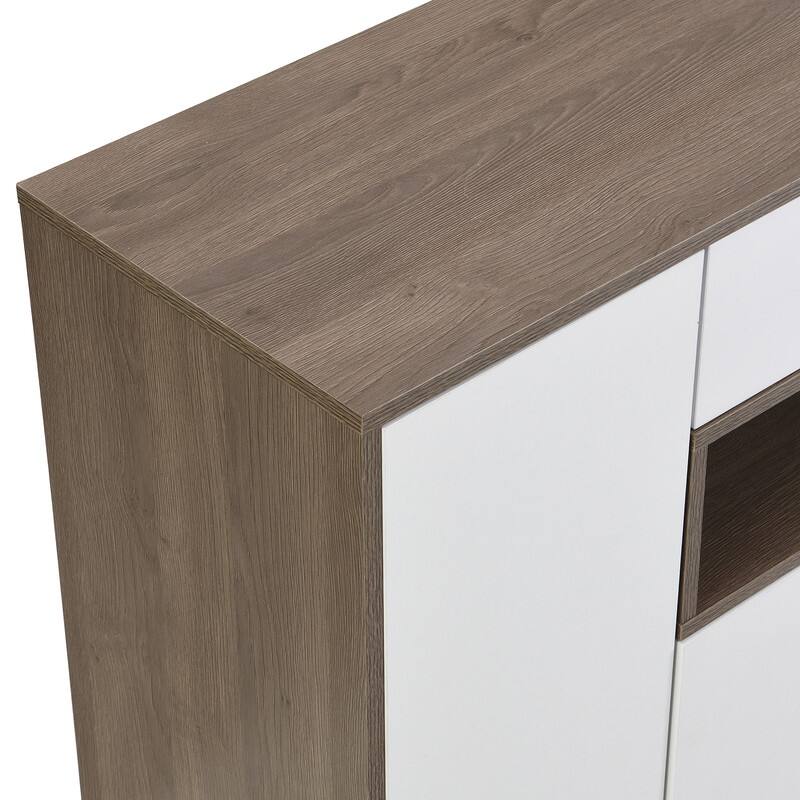 Multi-functional Shoe Bench Entryway with Storage,Padded Seat and Adjustable Shelves