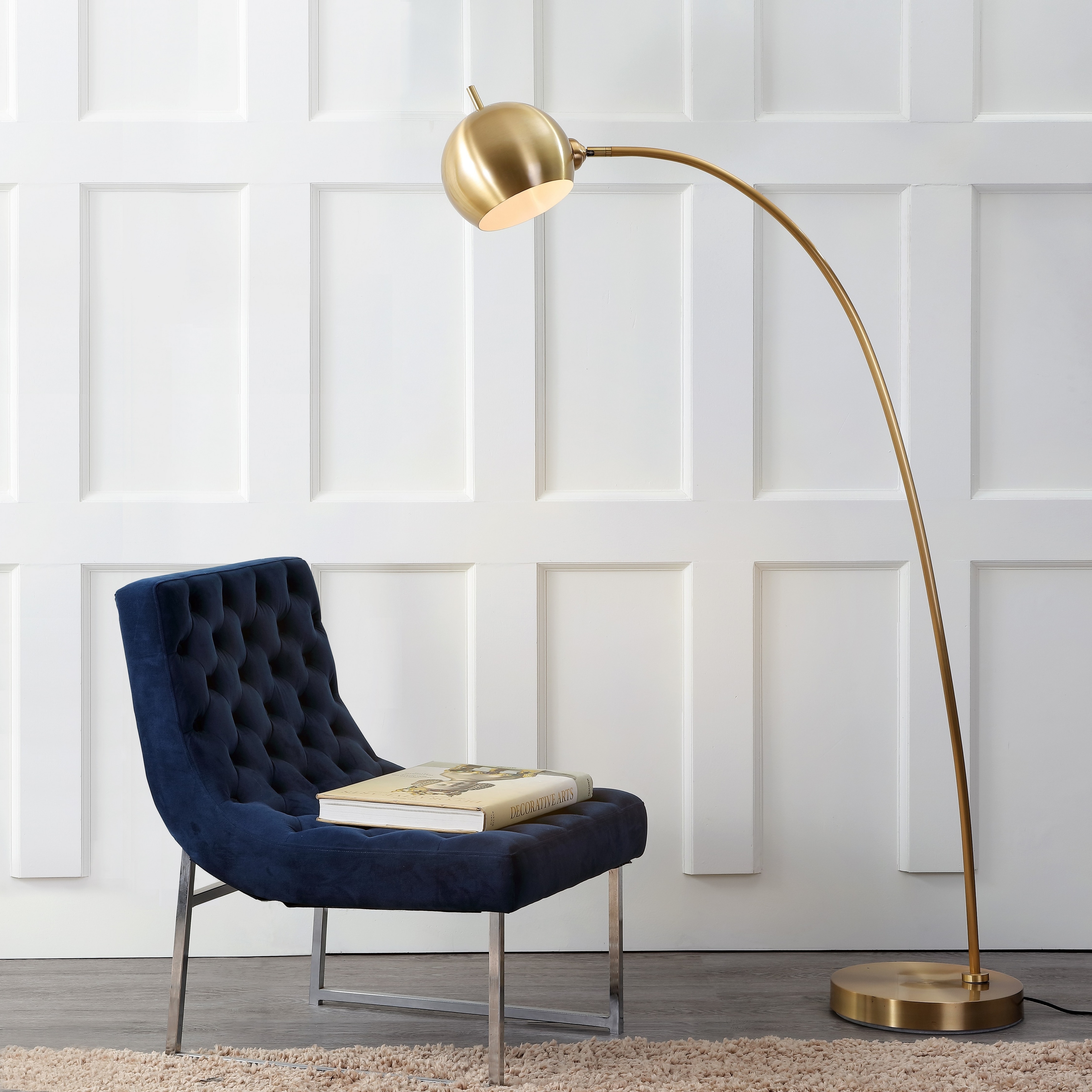 Safavieh Lighting 66 Inch Belami Gold Led Floor Lamp 12 X 12 X 66 Overstock 22238418