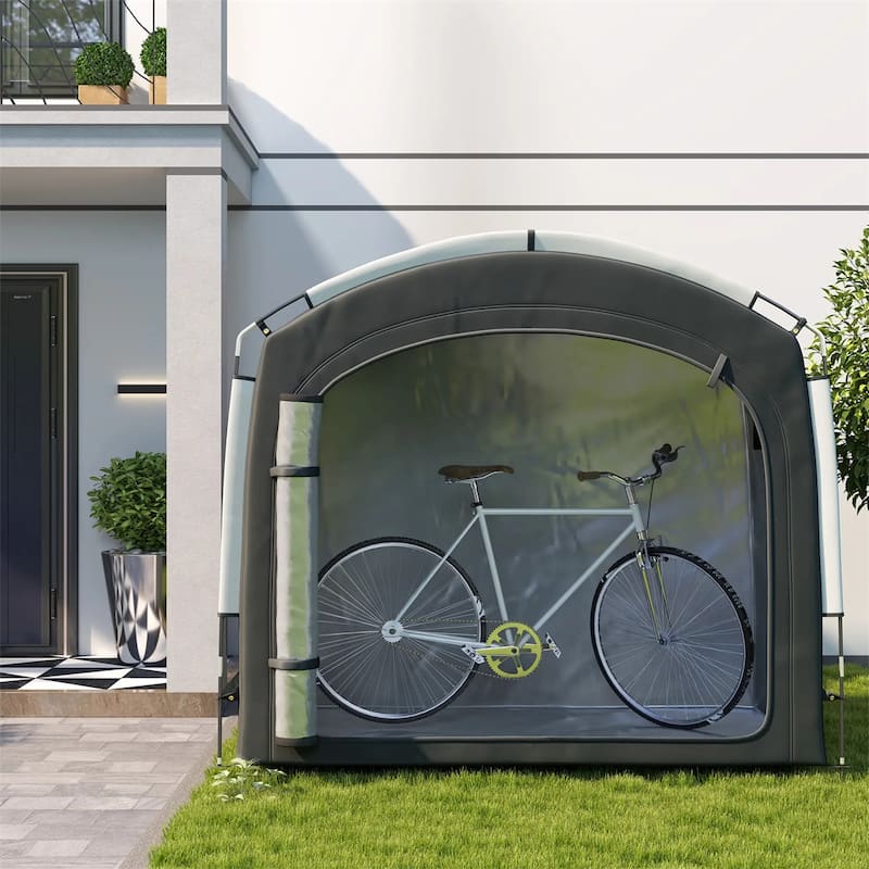 Oxford Bike Tent with Waterproof UV Protection and Pockets - 86.6" L x 59.1" W x 76.8" H