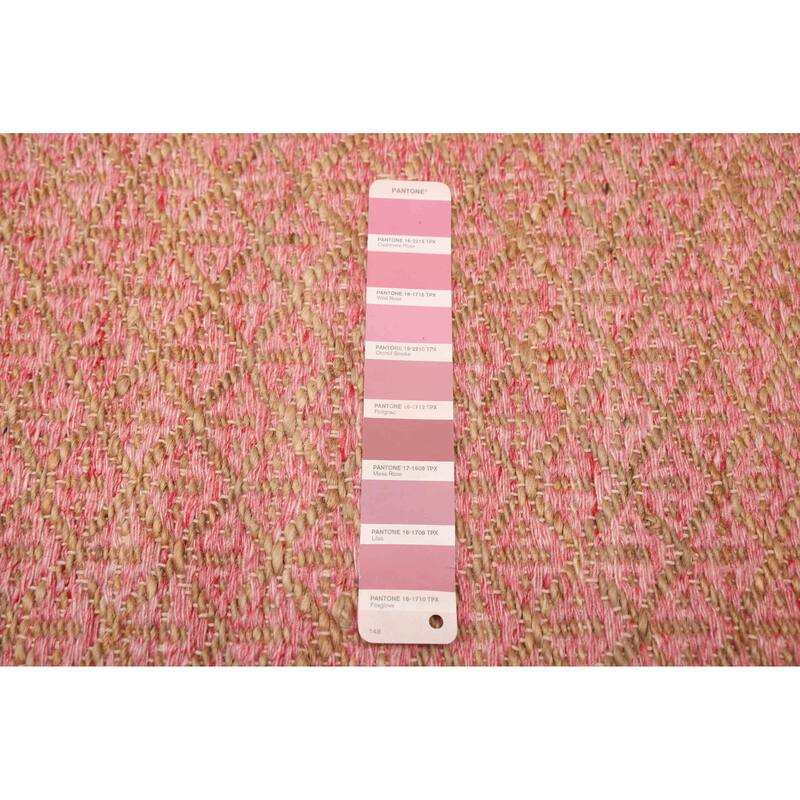 ECARPETGALLERY Flat-Weave Palas Denizli Dark Pink Kilim - 5'3 x 7'6