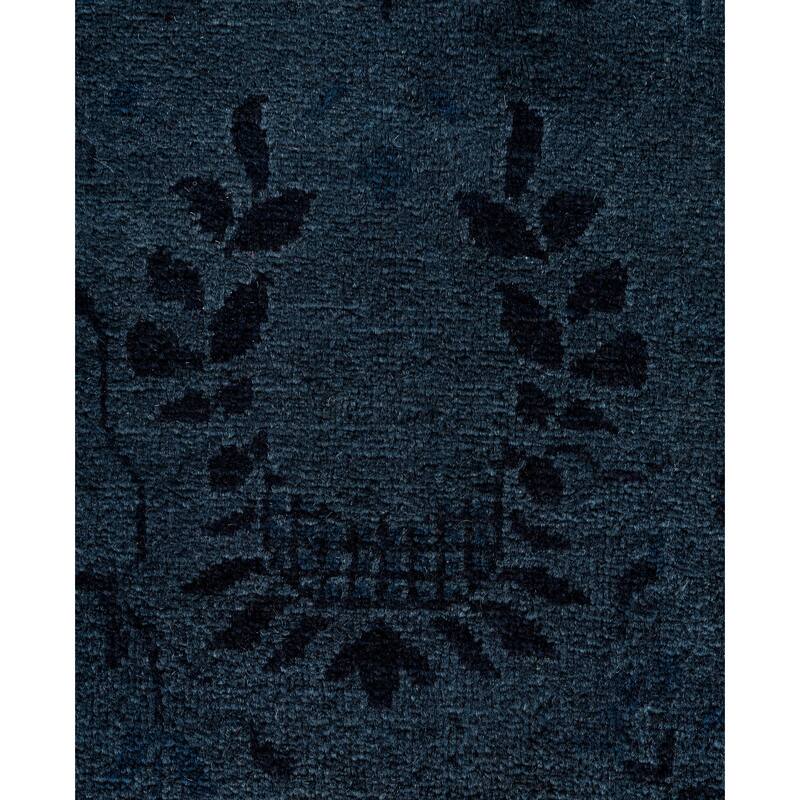 Overdyed One-of-a-Kind Hand-Knotted Area Rug - Gray - 3' 1" x 5' 6"
