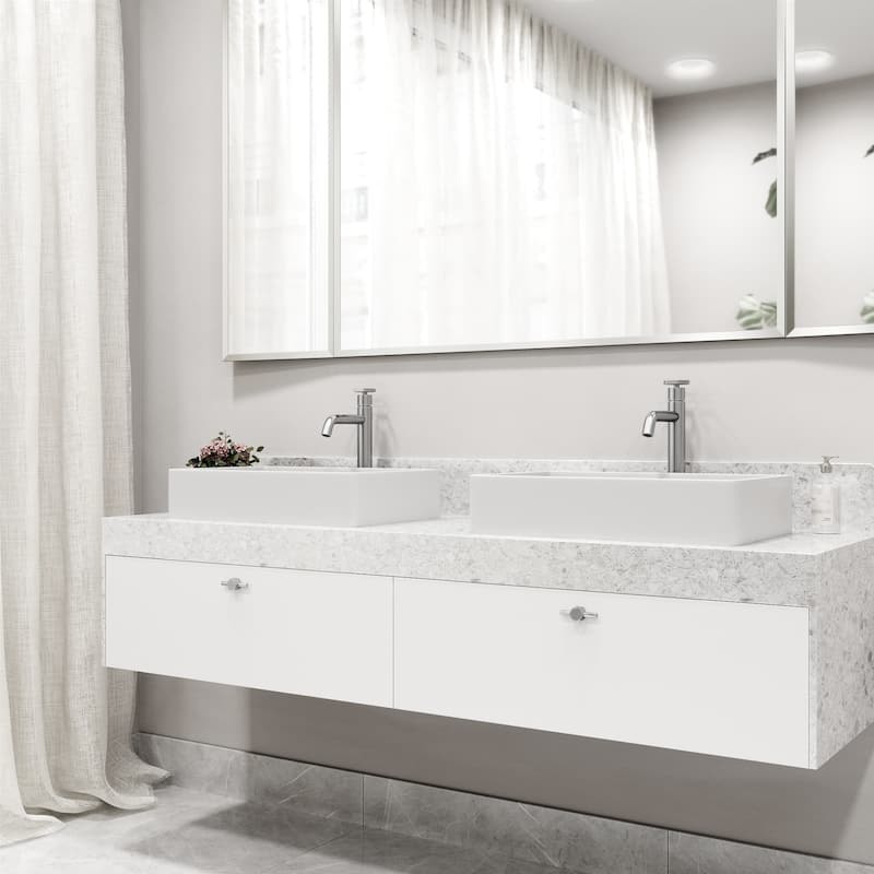 VIGO Ruxton 12" H Single Handle Single Hole Bathroom Vessel Faucet