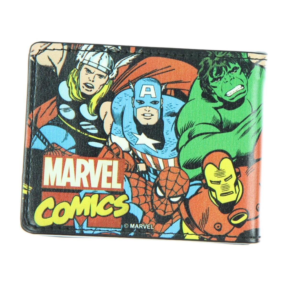 Shop Marvel The Avengers Marvel Comics Characters W Logo Bi Fold Wallet Overstock 15370100