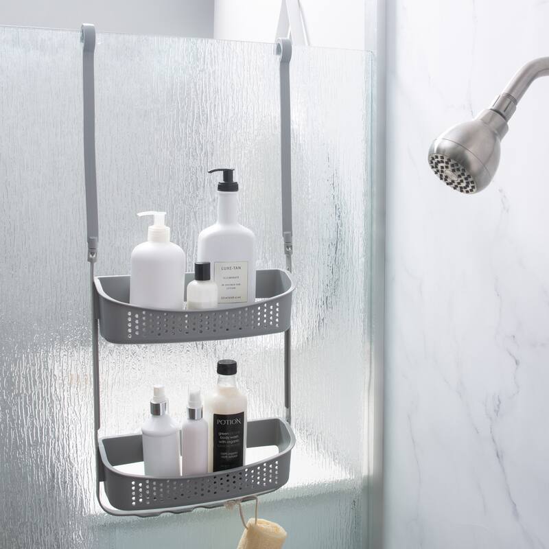 Bath Bliss 2 Way Convertible Shower Caddy in Grey