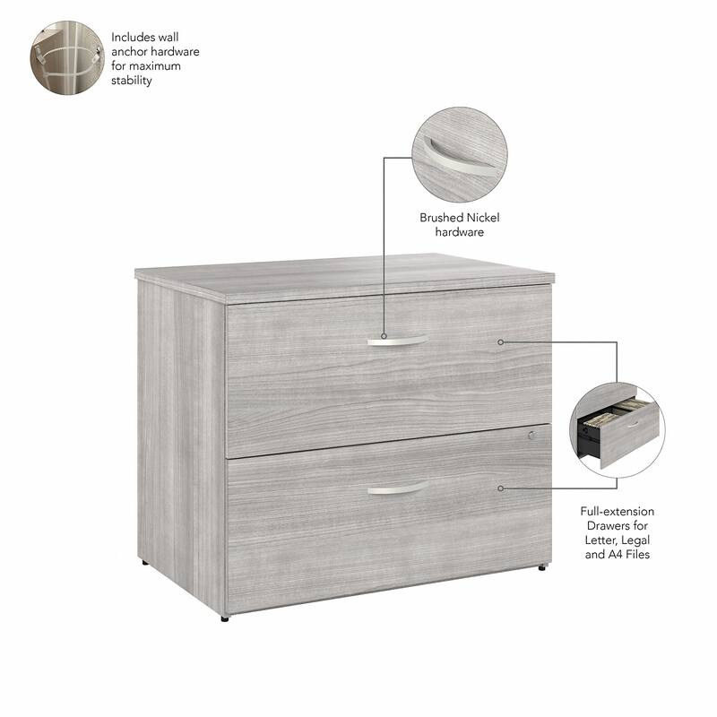 Hybrid 2 Drawer Lateral File Cabinet by Bush Business Furniture