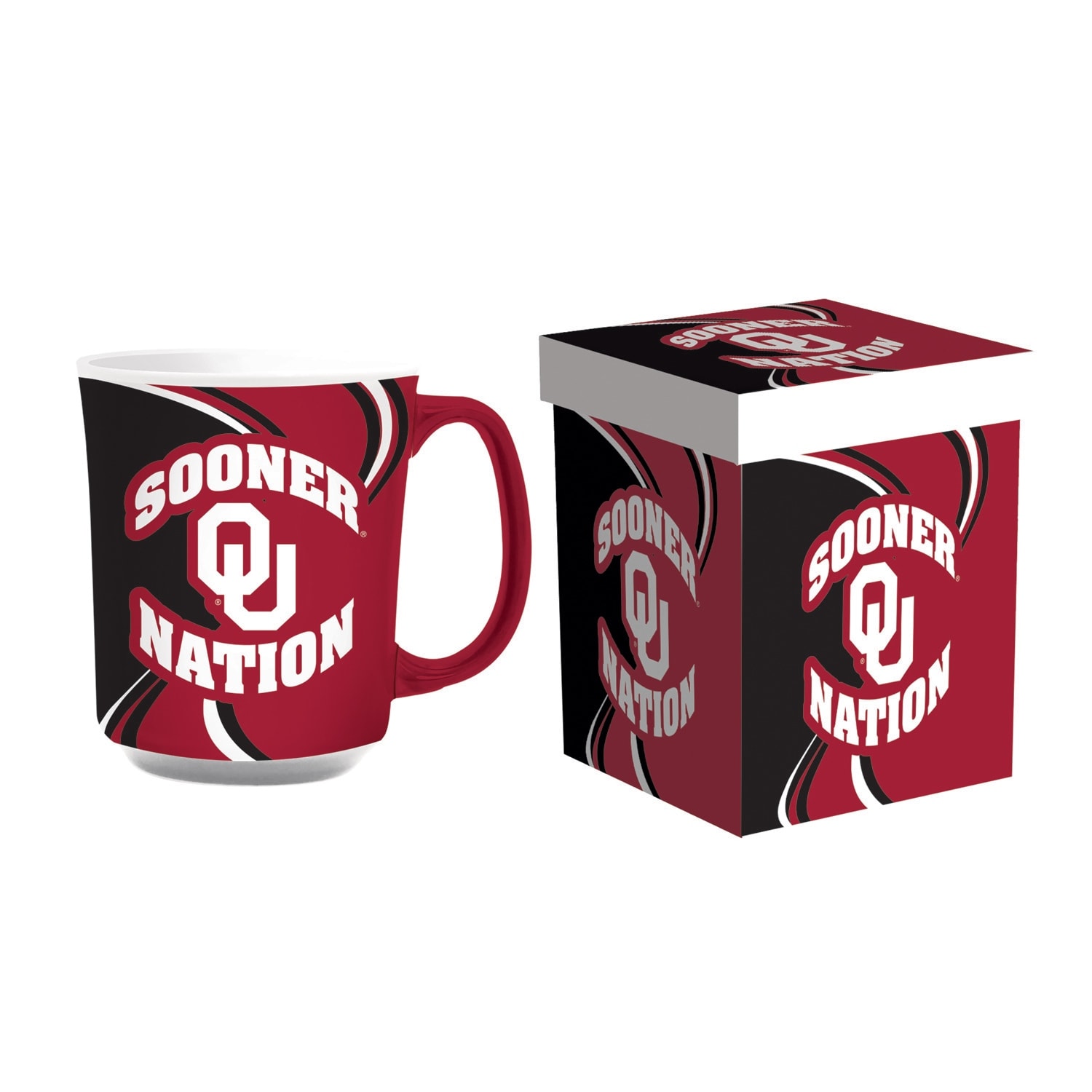 University of Oklahoma, 14 oz Ceramic Coffee Mug w/ Gift Box