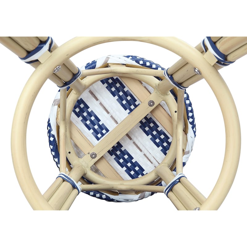 Elena Bohemian Round Wicker Patio Stools (Set of 2) by Furniture of America