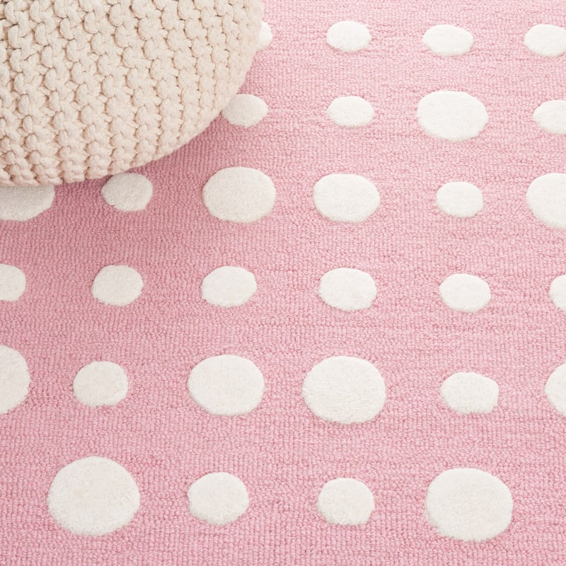 SAFAVIEH Handmade Kids Lexus Dots Wool Rug