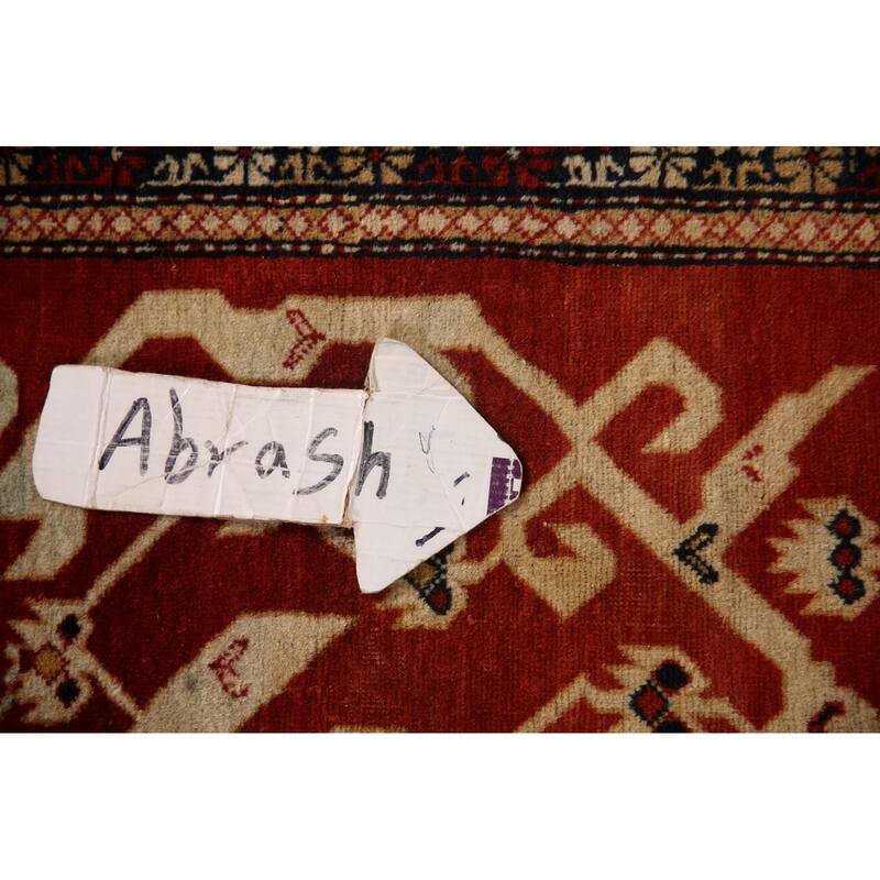 Vegetable Dye Antique Shirvan Oriental Accent Rug Handmade Wool Carpet - 3'2" x 5'5"