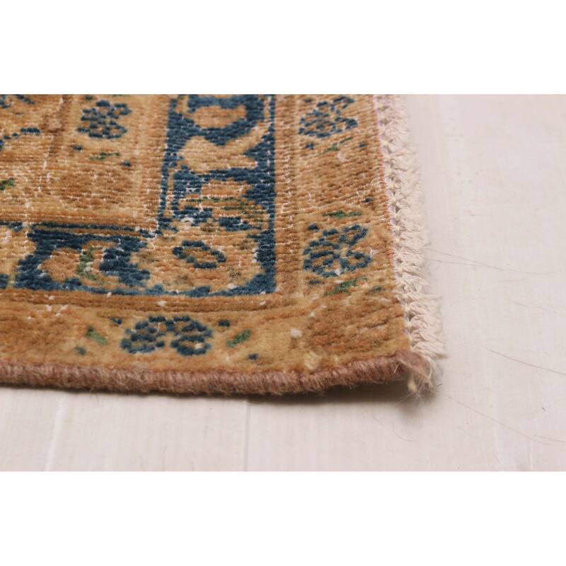 ECARPETGALLERY Hand-knotted Antalya Vintage Tan Wool Rug - 9'7 x 13'5