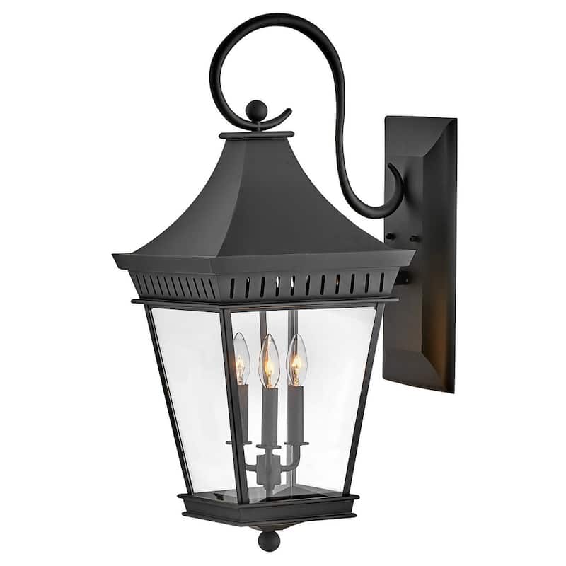 Hinkley Lighting 27094 Chapel Hill 3 Light 30" Tall Wall Sconce - Museum Black