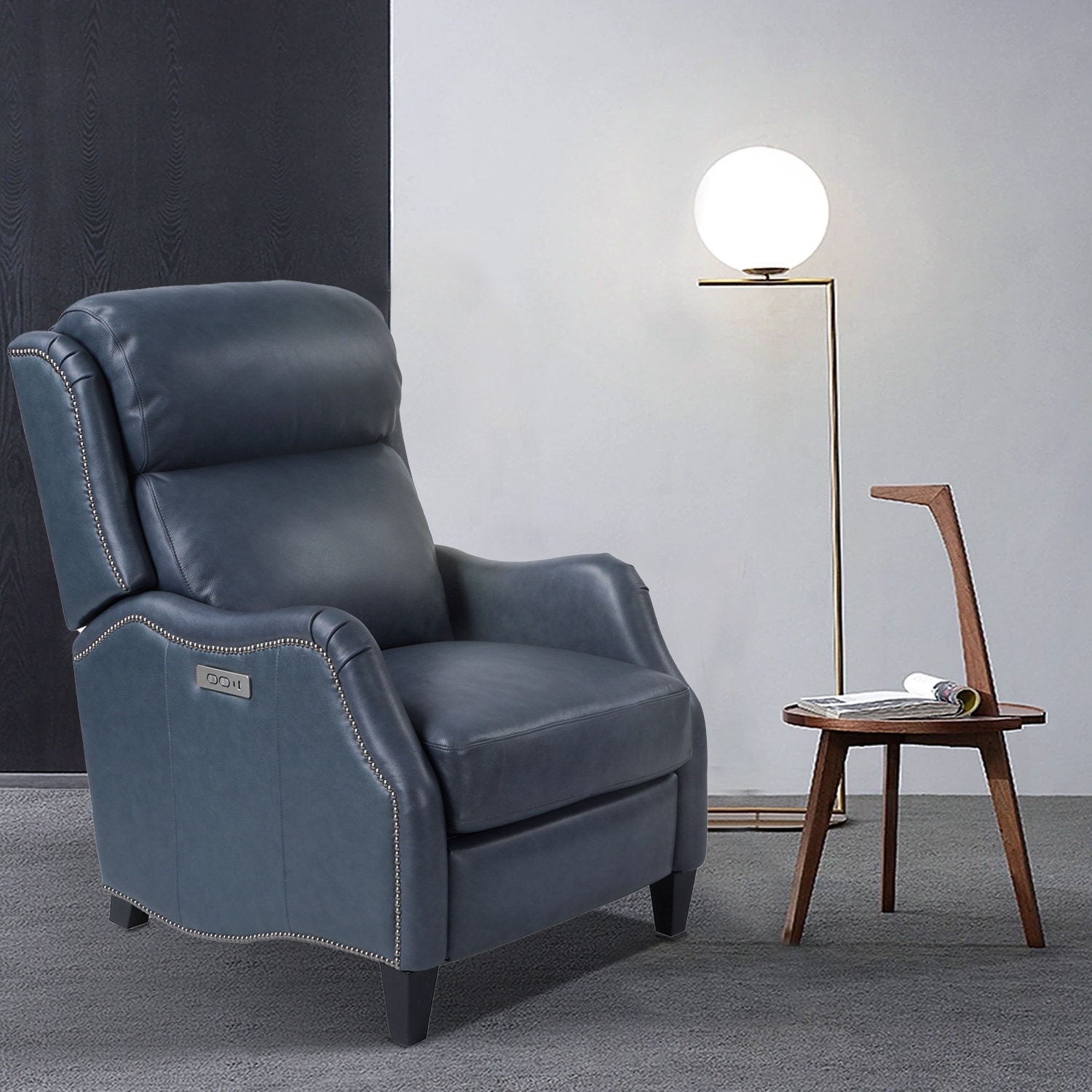 Sam's club blue leather recliner clearance
