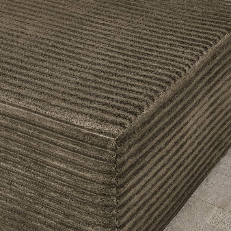 Two-seater lazy sofa lounge chair,Compressed sofa no assembly required, made of velvet fabric, fluffy modern lounge chair