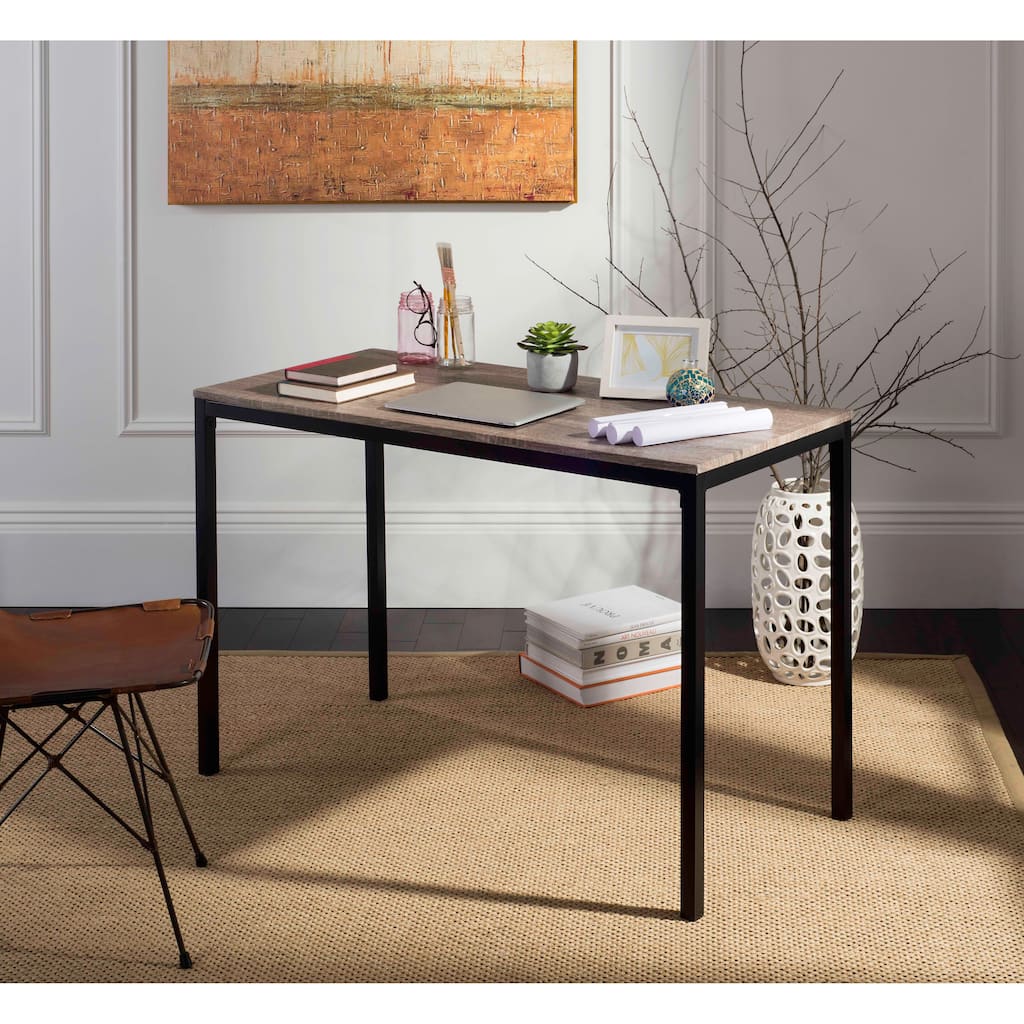 SAFAVIEH Sherry 47" Grey / Black Writing Desk