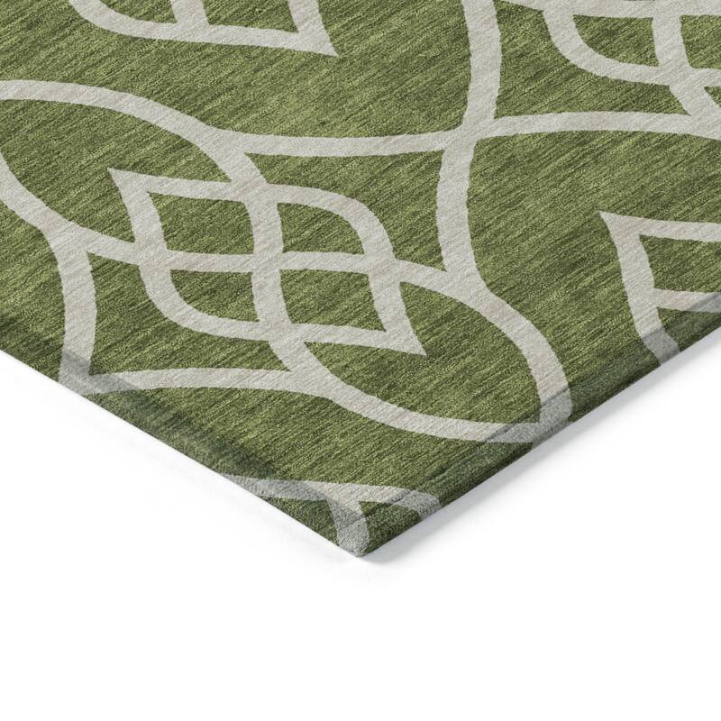HomeRoots Trellis Transitional Rectangle Outdoor Rug