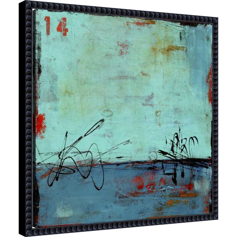 Blue Bay Marina No. 2 by Erin Ashley Framed Canvas Wall Art Print