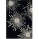 preview thumbnail 122 of 140, SAFAVIEH Handmade Soho Miyase Modern Burst New Zealand Wool Rug 2' x 3' - Black/White