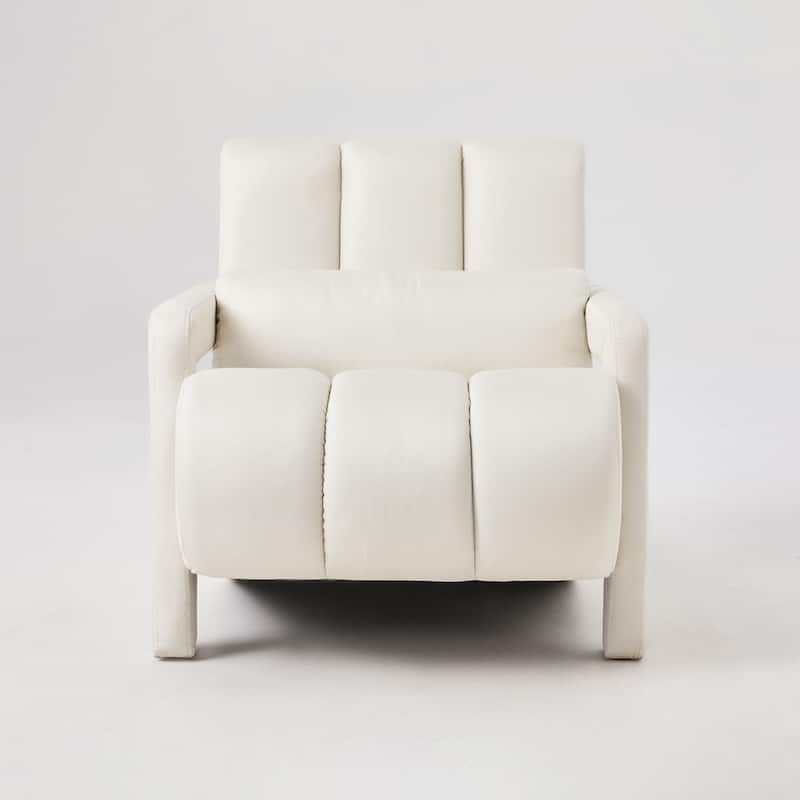 Living Room Decorative Chair Single Sofa Chair, Beige Stylish Club Chair Padded Chair Lounge Chair with Armrests