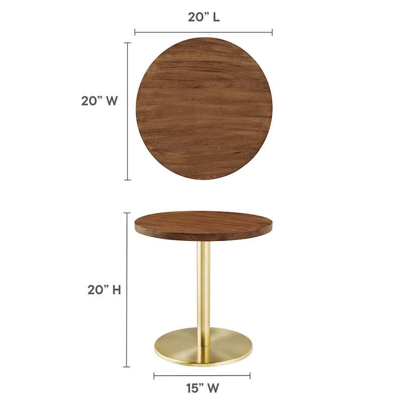 Viva Round White Marble Side Table
