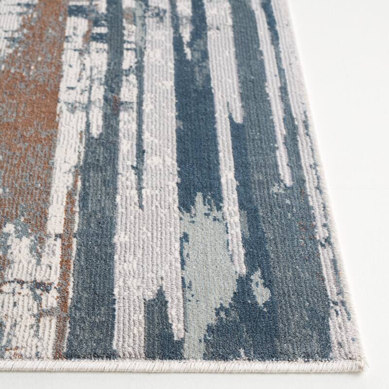 SAFAVIEH Noble Purvoleta Modern & Contemporary Oriental Polyester Rug - 5'1" x 7'6"