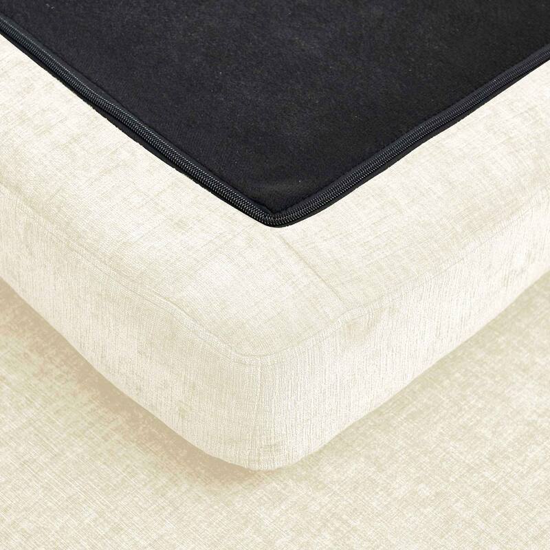 79.13" Chenille L-Shaped Sectional Sofa with Storage Chaise