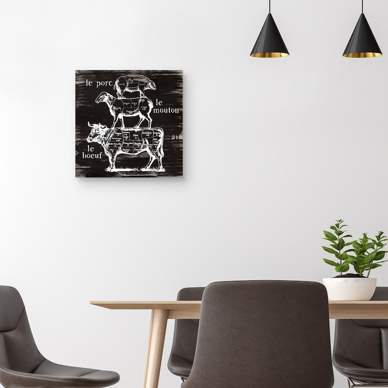 Butcher's Diagram by Carol Robinson Canvas Art Print