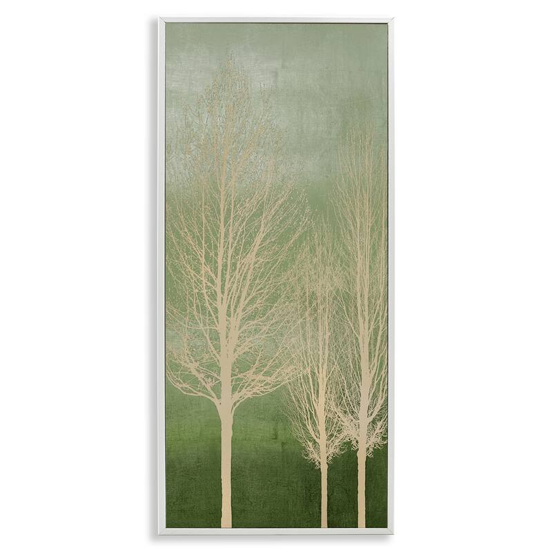 Stupell Tree Over Ombre Framed Giclee Art Design By Kate Bennett - 10 x 24 - White
