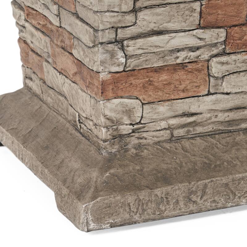 Laguna Outdoor 40,000 BTU Lightweight Concrete Fire Column by Christopher Knight Home