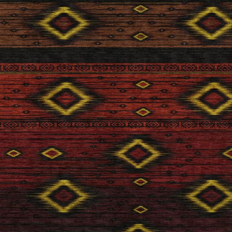 HomeRoots Tribal Transitional Rectangle Outdoor Rug